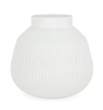 Cumpara ieftin Vaza flori sticla alba Lyder &Oslash;27x25,5h