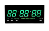 Cumpara ieftin Ceas Digital Perete LED Verde, Display Mare, Temperatura, Calendar 50 Ani, JH4622, 45.5cm
