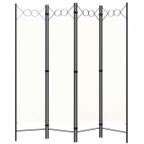 Cumpara ieftin Paravan de camera cu 4 panouri, alb, 160x180cm