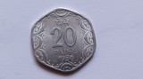 India-20 Paise 1986, Asia