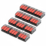 Conector rapid cablu 3P, 0.2-4mm, 32A 450V set 10 Bucati