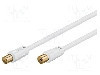 Cablu adaptor coaxiala 9,5mm mufa, coaxiala 9,5mm priza, 1.5m, 75&amp;Omega;, Goobay - 67282 foto