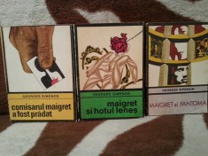 MAIGRET SI FANTOMA/MAIGRET SI HOTUL LENES/COMISARUL MAIGRET A FOST PRADAT-GEORGES SIMENON (3 VOL)