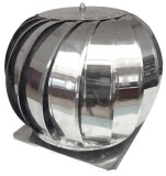 Capac Terminal Rotativ Cos de Fum Inox cu Talpa Bg 200mm - 651816, Evotools