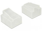 Protectie impotriva prafului pentru conector RJ45 tata set 10 bucati transparent, Delock 64016