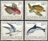 Iugoslavia 1980 - Fauna marina, animale, serie neuzata