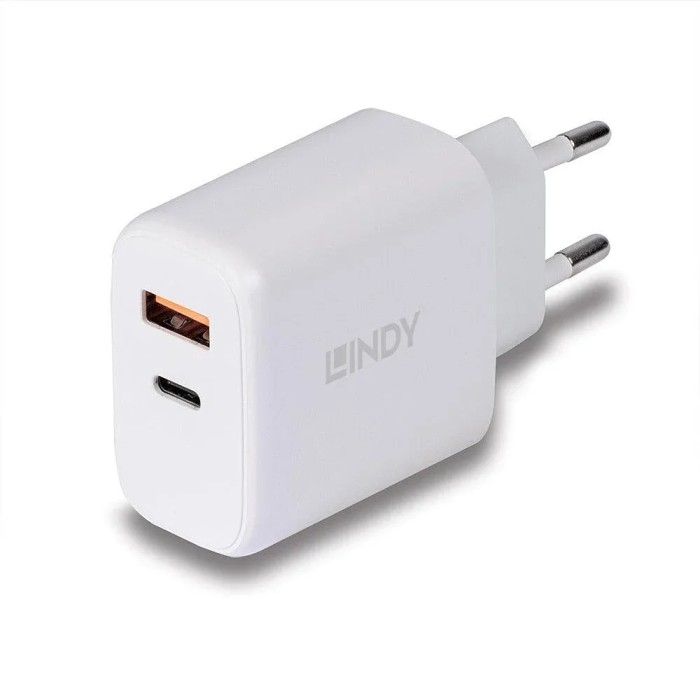 Incarcator Lindy USB A &amp; C, 30W, putere intrare 100-240VAC,