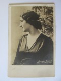 Carte poștala foto originala cu prima Miss Romania 1929:Magda Demetrescu,contine dedicatia olografa oferita la strandul Kisseleff in 1929