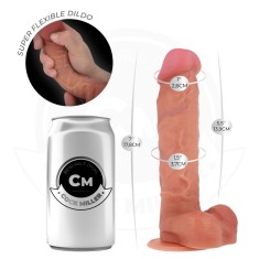 Dildo Realist Articulabil COCK MILLER &ndash; 17.8 cm, Silicon Medical, Ventuză Puternică, Rezistent la Apă