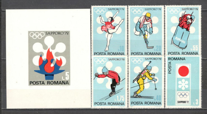Romania.1971 Olimpiada de iarna SAPPORO DR.292