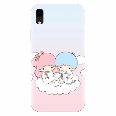 Husa silicon pentru Apple Iphone XR, Little Twins On Cloud foto