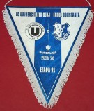 Fanion protocol-oficial - meci fotbal FARUL CONSTANTA - UNIVERSITATEA CLUJ (sezonul 2025-2026 - etapa 21)