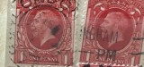 Timbre Anglia Interbelica TMB1GB serie/set/lot 2 valori one penny