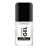 Baza si top gel pentru unghii Power Gel 2in1, 10.5 ml, Catrice