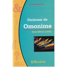 Andreea Bancescu - Dictionar de omonime