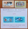 REP. de PANAMA-&#039;&#039; Vizita PAPEI -PAULVI-1965&#039;&#039;-COLITE+2val-RAR!!-MNH LUX-NESTAMPIL.-VEZI SCAN, Nestampilat