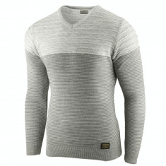 Bluza pentru barbati gri flex fit casual alaska elegance foto