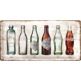 Placa metalica - Coca Cola - Evolution - 25x50 cm, Nostalgic Art Merchandising