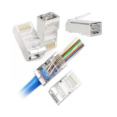 Mufa Passthrough FTP ecranata 8P8C RJ45 Cat5e TEL0073 Cabletech