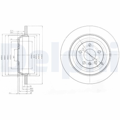 DELPHI BG4031 Disc frana foto
