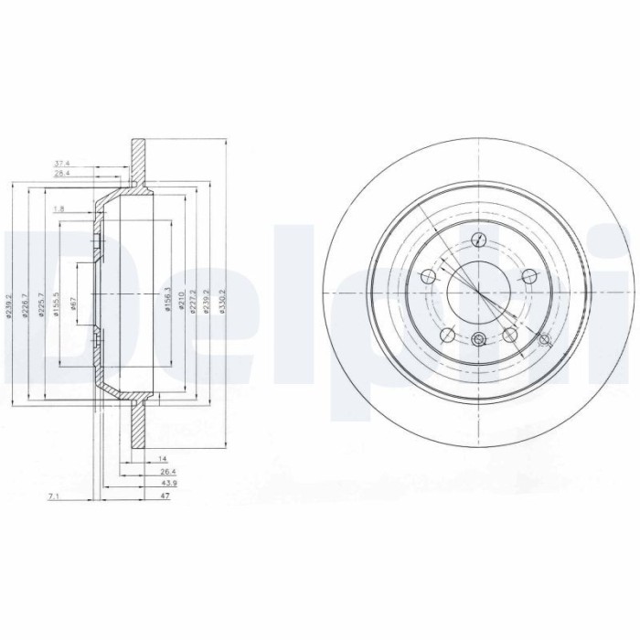 DELPHI BG4031 Disc frana