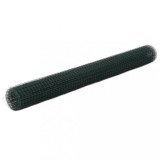 vidaXL Plasă de s&acirc;rmă găini, verde, 10 x 1,5 m, oțel cu &icirc;nveliș PVC