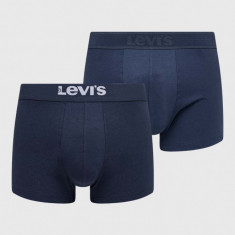 Levi's boxeri 2-pack bărbați, culoarea bleumarin 37149.0827-002