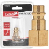 Conector rapid din alama tip tata, filet interior 1 / 4, Tvardy T00271