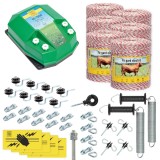 Pachet Gard Electric Complet 6000m AgroElectro 7.2 Joule Aparat Fir Izolatori Manere Poarta Placute Avertizare Animale Domestice
