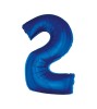 Balon folie sub forma de cifra, culoare albastra 92 cm-Tip Cifra 2