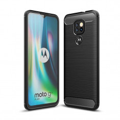 Carcasa TECH-PROTECT TPUCARBON compatibila cu Motorola Moto G9 Play / E7 Plus Black foto