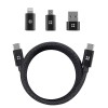 Cablu magnetic USB-C la Type-C 240W Edizard, 1m, EZ820102100
