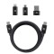 Cablu magnetic USB-C la Type-C 240W Edizard, 1m, EZ820102100