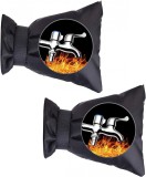 Set de 2 protectii anti inghet pentru robinet LDREAMAM, poliester/bumbac, negru, 18 x 15 cm