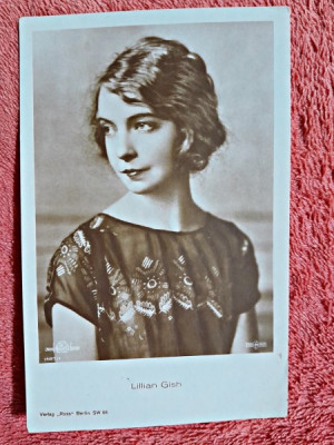Carte postala, actrita americana Lillian Gish (1893-1993) foto