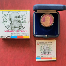 Moneda comemorativa - 5 Euro "Antonio Meucci", Italia 2008 - Proof - G 3960