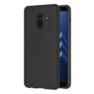 Carcasa Husa silicon Samsung Galaxy A8 2018 / Samsung Galaxy A5 2018 - Neagra foto