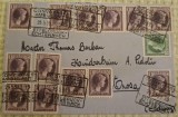 Luxembourg scrisoare - stampile multiple