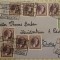 Luxembourg scrisoare - stampile multiple