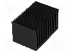 Radiator extrudat, aluminiu, 50mm x 75mm, neagra, FISCHER ELEKTRONIK - SK 628 50 SA