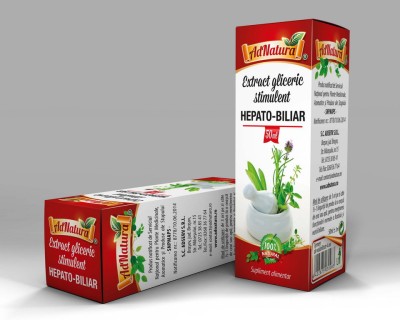 Extract gliceric stimulent hepato-biliar 50ml foto