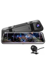 Camera Video de Bord, Auto, Tip Oglinda Retrovizoare, 1080p, Camera Marsarier, Display LCD Touch Screen FHD 9.66 inch, 12 Mpx, G Senzor