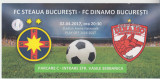M5 - BILET ACCES PARCARE - FCSB STEAUA - FC DINAMO BUCURESTI - 02 04 2017