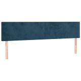 Cumpara ieftin Tablii de pat, albastru inchis, 180x5x78/88 cm, catifea