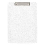 Mapa Clipboard A4 din Plastic Argintiu cu Glitter, CMCLASS