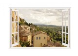 Autocolant decorativ, Fereastra, Multicolor, 83 cm, 670STC, natura si peisaje, Oem