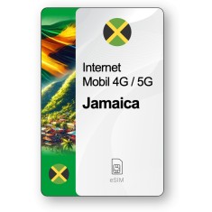 eSIM Internet Jamaica, valabil 7 zile, trafic 1 GB, Standard