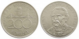 T666 UNGARIA 200 FORINT 1994 DEAK FERENC ARGINT APROAPE NECIRCULATA aUNC, Europa