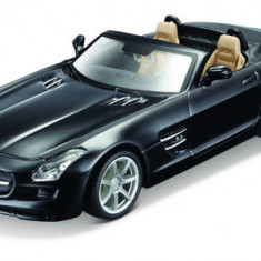 Macheta masinuta Bburago scara 1/32 Mercedes Benz SLS AMG Roadster Negru