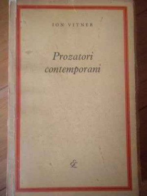 Prozatori Contemporani - Ion Vitner ,309356 foto